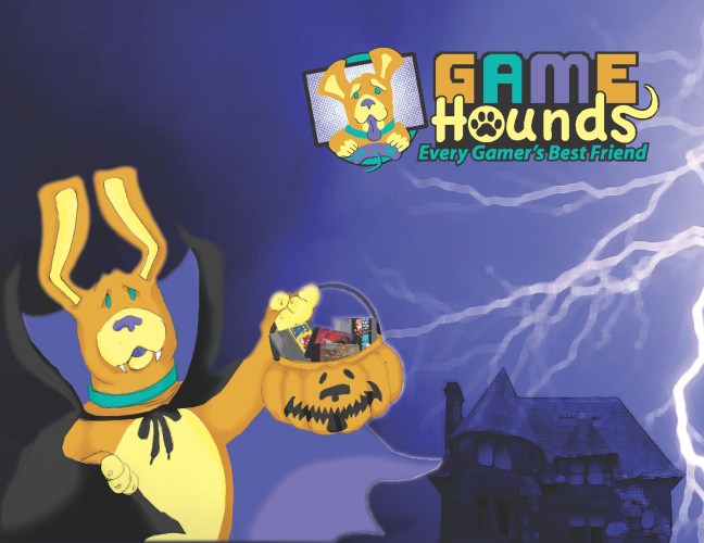Gamehounds Halloween 2013 haunted House logo alt